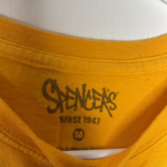 Size Medium. Spensers yellow/gold graphic tee - Picture 3 of 3